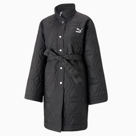 LUXE SPORT T7 Women's Robe Coat, Flat Dark Gray, small-AUS