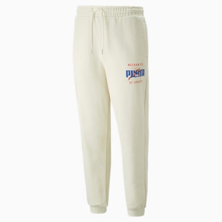 Track Meet Men's Relaxed Fit Sweat Pants, Pristine, small-IND