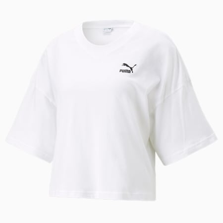T-shirt oversize Classics Femme, PUMA White, small-DFA