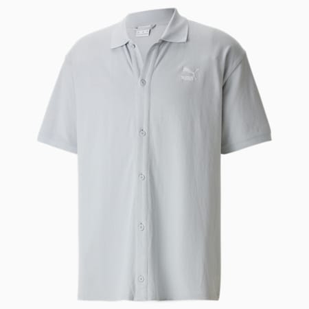 Classics Polo Shirt Men, Platinum Gray, small-PHL