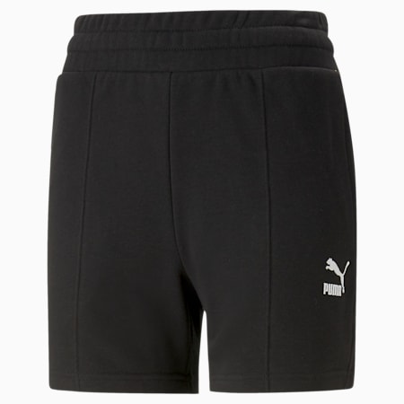 Puma Womens Cotton Modal Stretch High Waist Short Black / Gold