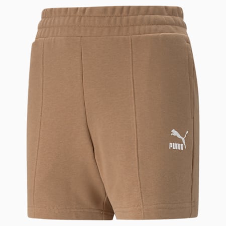 Classics Womens' Pintuck Shorts, Dusty Tan, small-AUS