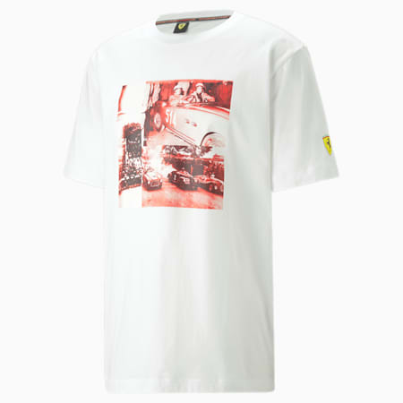 Scuderia Ferrari ROAD TRIP T-Shirt Herren, PUMA White, small