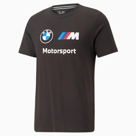 T-shirt con logo BMW M Motorsport ESS da uomo, PUMA Black, small