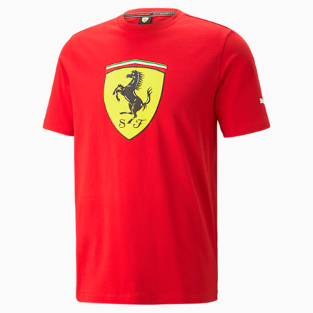 เสื้อยืดผู้ชาย Scuderia Ferrari Big Shield, Rosso Corsa, small-THA
