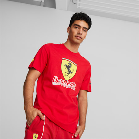 Kaos Pria Scuderia Ferrari Heritage, Rosso Corsa, small-IDN