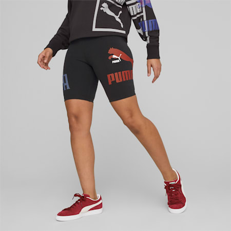 กางเกงขาสั้นรัดรูปผู้หญิง Classics Gen. PUMA 7”, PUMA Black, small-THA