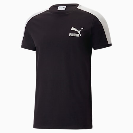 T7 Iconic Men's Tee, PUMA Black, small-AUS