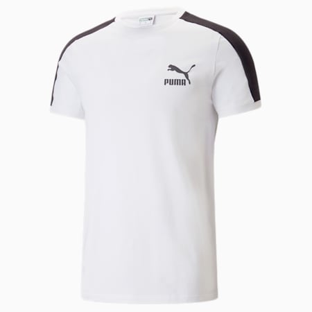 T7 Iconic T-shirt voor heren, PUMA White, small