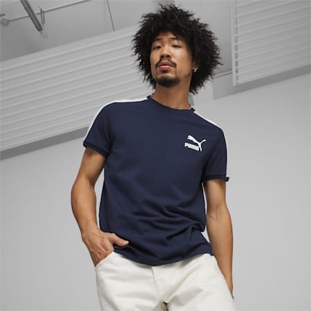 T7 Iconic Men's Tee, Club Navy, small-AUS