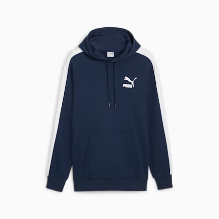 T7 Iconic Men's Hoodie, Club Navy, small-AUS