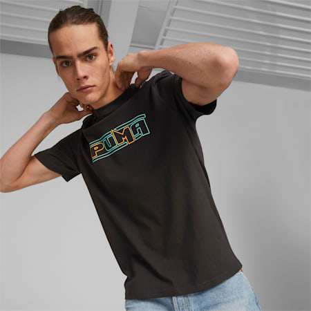 SWxP Graphic Tee Men, PUMA Black, small-AUS