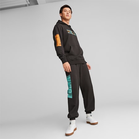 SWxP Graphic Hoodie Men, PUMA Black, small-AUS