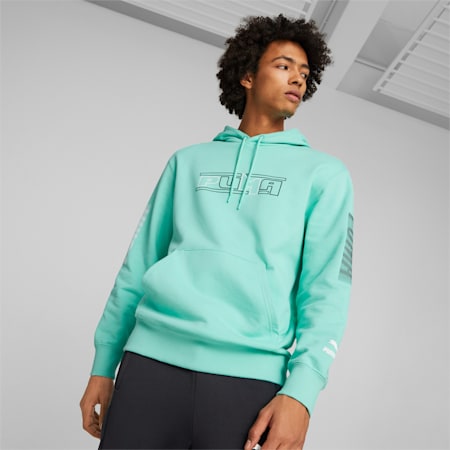 SWxP Graphic Hoodie Men, Mint, small-SEA