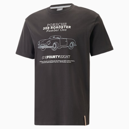 Porsche Legacy 356 Roadster Tee Men, PUMA Black, small-SEA