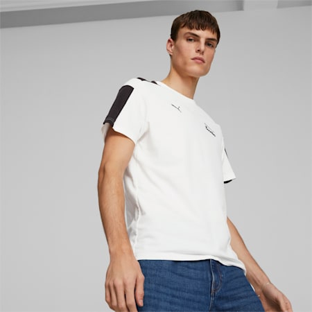 Porsche Legacy MT7 T-Shirt Männer, PUMA White-PUMA Black, small