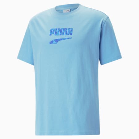 DOWNTOWN Logo Graphic Tee Men, Day Dream, small-THA