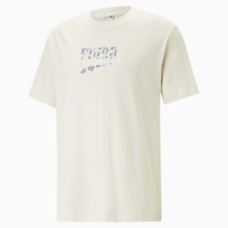 DOWNTOWN Logo Graphic Tee Men, no color, small