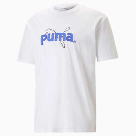 PUMA TEAM Graphic T-Shirt für Herren, PUMA White, small