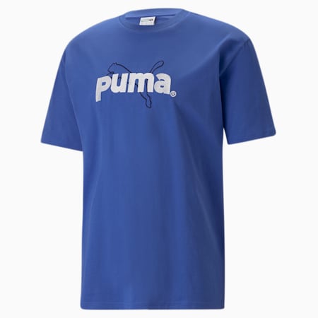 Camiseta gráfica PUMA TEAM para hombre, Royal Sapphire, small