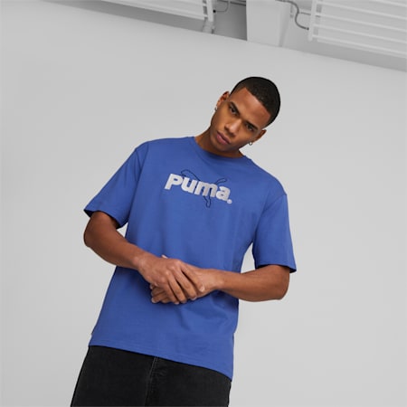 Męska koszulka PUMA TEAM Graphic, Royal Sapphire, small