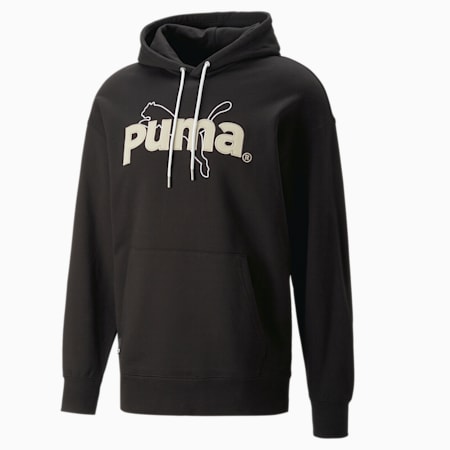 Grey and black puma hoodie sale