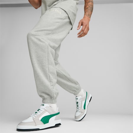 PUMA TEAM Sweatpants Men, Light Gray Heather, small-PHL