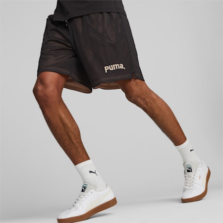 PUMA Team 8" Mesh Shorts Men, PUMA Black, small