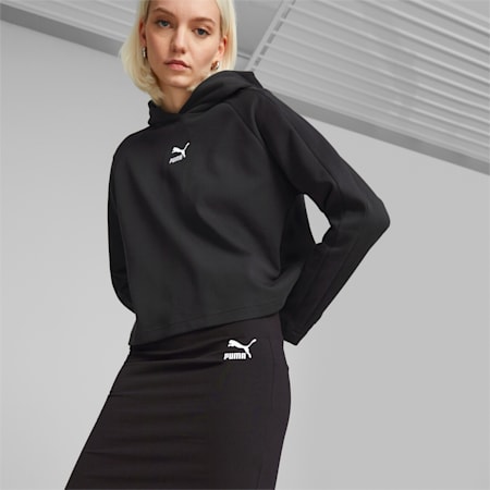 T7 Hoodie Women, PUMA Black, small-AUS