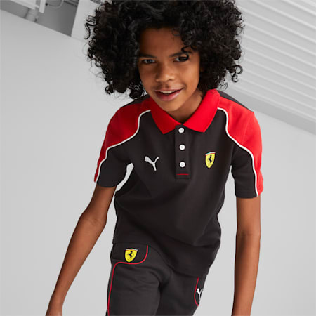 Scuderia Ferrari Polo Shirt Youth, PUMA Black, small