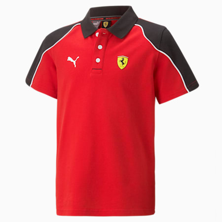 Młodzieżowa koszulka polo Scuderia Ferrari, Rosso Corsa, small