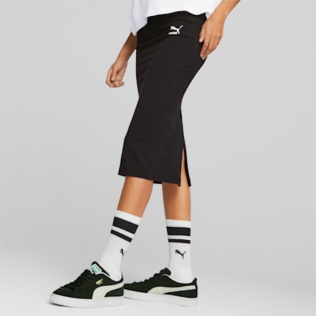 T7 Long Skirt Women, PUMA Black, small-PHL