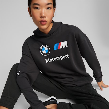 BMW M Motorsport ESS Hoodie für Damen, PUMA Black, small