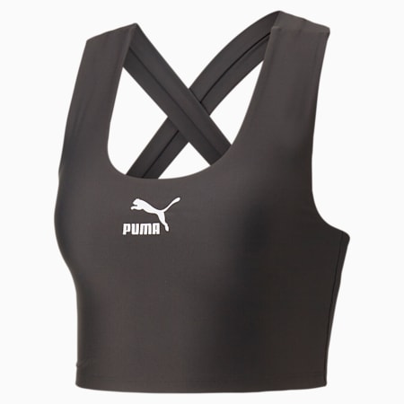 เสื้อเอวลอยผู้หญิง T7, PUMA Black, small-THA