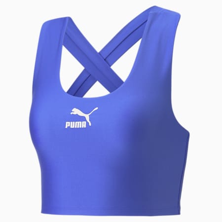 T7 Crop Top Women, Royal Sapphire, small-THA