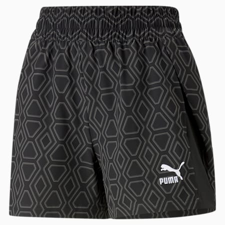T7 Woven Shorts Women, PUMA Black, small-AUS