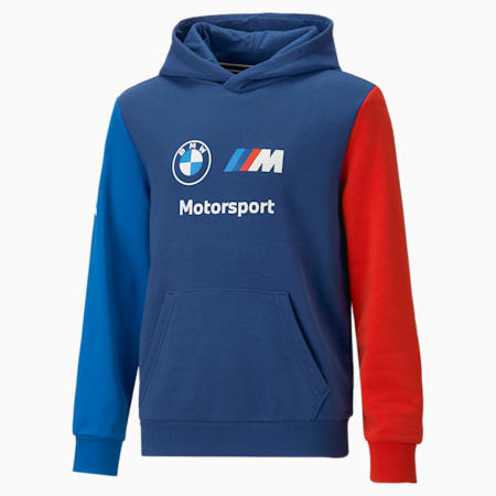 BMW M Motorsport ESS Hoodie Youth, Pro Blue-M Color, small