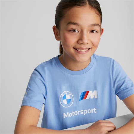BMW M Motorsport ESS Logo Tee Youth, Day Dream, small-PHL