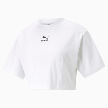 DARE TO Cropped Relaxed Tee Women, PUMA White, small-SEA