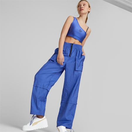 Dare To Woven Pants Women, Royal Sapphire, small-DFA