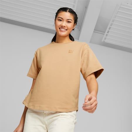 Infuse Tee Women, Dusty Tan, small