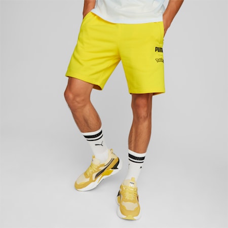 PUMA x POKÉMON Men's Shorts, Empire Yellow, small-AUS