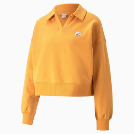 Sweat Downtown Oversized Polo Femme, Desert Clay, small