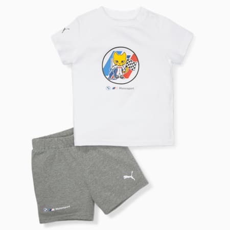 BMW M Motorsport Crew Set für Babys, PUMA White-MGH, small