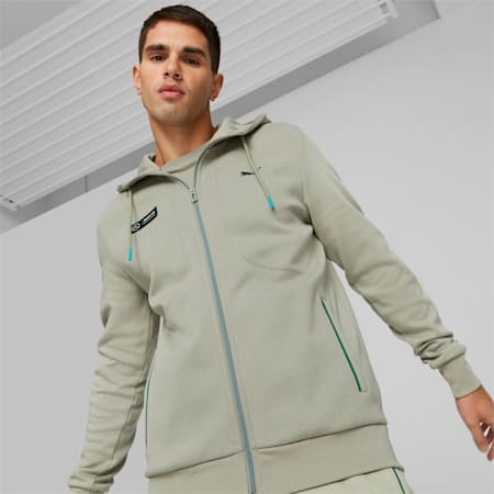 Mercedes-AMG Petronas Motorsport Hooded Jacket Men, Birch Tree, small-DFA