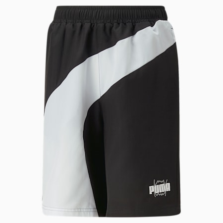 Clyde Basketball Shorts - Boys 8-16 years, PUMA Black, small-AUS