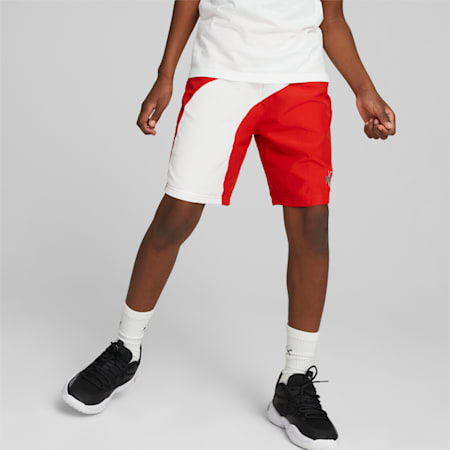 Clyde Basketball Shorts Youth, For All Time Red, small