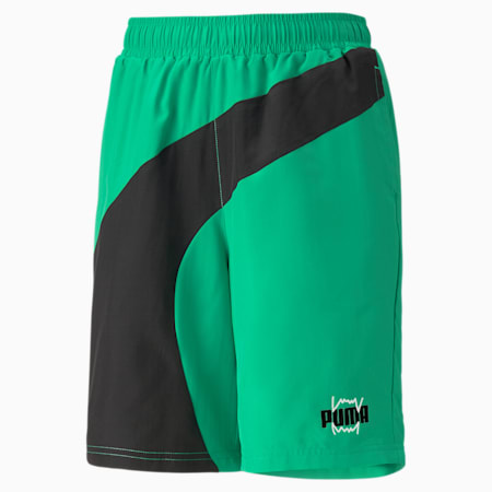 Shorts da basket Clyde per ragazzo, Grassy Green, small
