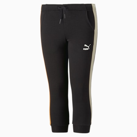 PUMA MATES T7 Unisex Sweatpants - Kids 4-8 years, PUMA Black, small-AUS