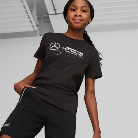 Mercedes-AMG Petronas Motorsport Logo Tee Youth, PUMA Black, small